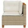 Sillón de esquina de jardín con cojines ratán sintético beige by , Outdoor sofas - Ref: Foro24-365904, Price: 102,00 €, Disco...