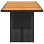 Mesa de jardín superficie madera acacia ratán negro 190x80x75cm by , Garden tables - Ref: Foro24-365600, Price: 172,97 €, Dis...