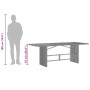 Mesa de jardín superficie madera acacia ratán negro 190x80x75cm by , Garden tables - Ref: Foro24-365600, Price: 172,97 €, Dis...