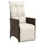 Set de mesa y sillas jardín 7 pzas con cojines ratán PE marrón by , Garden sets - Ref: Foro24-3276921, Price: 876,54 €, Disco...
