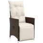 Set de mesa y sillas jardín 7 pzas con cojines ratán PE marrón by , Garden sets - Ref: Foro24-3276921, Price: 839,73 €, Disco...