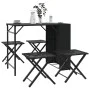 Juego de comedor de jardín plegable 5 piezas ratán PE negro by , Garden sets - Ref: Foro24-365944, Price: 164,49 €, Discount: %