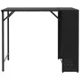 Juego de comedor de jardín plegable 5 piezas ratán PE negro by , Garden sets - Ref: Foro24-365944, Price: 164,49 €, Discount: %