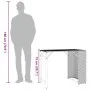 Juego de comedor de jardín plegable 5 piezas ratán PE negro by , Garden sets - Ref: Foro24-365944, Price: 164,49 €, Discount: %