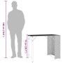 Juego de comedor de jardín plegable 5 piezas ratán PE negro by , Garden sets - Ref: Foro24-365944, Price: 167,66 €, Discount: %