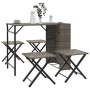 Juego de comedor de jardín plegable 5 piezas ratán PE gris von , Gartensets - Ref: Foro24-365946, Preis: 171,65 €, Rabatt: %
