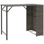 Juego de comedor de jardín plegable 5 piezas ratán PE gris by , Garden sets - Ref: Foro24-365946, Price: 168,40 €, Discount: %
