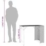 Juego de comedor de jardín plegable 5 piezas ratán PE gris by , Garden sets - Ref: Foro24-365946, Price: 168,40 €, Discount: %
