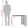 Juego de comedor de jardín plegable 5 piezas ratán PE gris von , Gartensets - Ref: Foro24-365946, Preis: 171,65 €, Rabatt: %