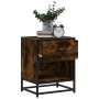 Mesita de noche madera de ingeniería roble ahumado 40x31x50 cm by , Nightstands - Ref: Foro24-848688, Price: 42,53 €, Discoun...