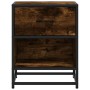 Mesita de noche madera de ingeniería roble ahumado 40x31x50 cm by , Nightstands - Ref: Foro24-848688, Price: 42,53 €, Discoun...
