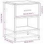 Mesita de noche madera de ingeniería roble ahumado 40x31x50 cm von , Nachttische - Ref: Foro24-848688, Preis: 41,99 €, Rabatt: %