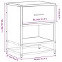 Mesita de noche madera de ingeniería roble ahumado 40x31x50 cm by , Nightstands - Ref: Foro24-848688, Price: 42,53 €, Discoun...