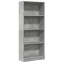 Estantería de madera de ingeniería gris hormigón 60x24x143 cm von , Bücherregale und Regale - Ref: Foro24-857815, Preis: 53,4...