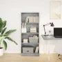 Estantería de madera de ingeniería gris hormigón 60x24x143 cm de , Librerías y estanterías - Ref: Foro24-857815, Precio: 52,7...