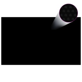 Rectangular PE black pool cover 1000x600 cm by vidaXL, Pool covers - Ref: Foro24-92966, Price: 183,02 €, Discount: %