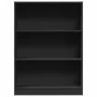 Estantería de madera de ingeniería negra 80x24x109 cm von , Bücherregale und Regale - Ref: Foro24-857836, Preis: 54,58 €, Rab...