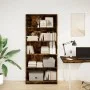 Estantería madera de ingeniería roble ahumado 80x24x176 cm de , Librerías y estanterías - Ref: Foro24-857857, Precio: 77,72 €...
