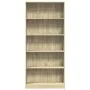 Estantería de madera de ingeniería roble Sonoma 80x24x176 cm de , Librerías y estanterías - Ref: Foro24-857855, Precio: 73,02...