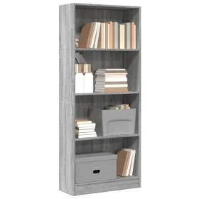 Estantería de madera de ingeniería gris Sonoma 60x24x143 cm von , Bücherregale und Regale - Ref: Foro24-857817, Preis: 52,61 ...