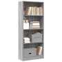 Estantería de madera de ingeniería gris Sonoma 60x24x143 cm by , Bookcases and shelves - Ref: Foro24-857817, Price: 54,06 €, ...