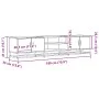 Mueble para TV madera de ingeniería roble marrón 180x35x41 cm von , TV-Möbel - Ref: Foro24-3300779, Preis: 108,65 €, Rabatt: %