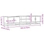 Mueble para TV madera de ingeniería roble marrón 180x35x41 cm by , TV Furniture - Ref: Foro24-3300779, Price: 109,99 €, Disco...