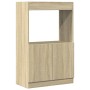 Aparador alto madera ingeniería roble Sonoma 63x33x100 cm by , Bookcases and shelves - Ref: Foro24-855099, Price: 57,00 €, Di...