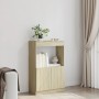 Aparador alto madera ingeniería roble Sonoma 63x33x100 cm by , Bookcases and shelves - Ref: Foro24-855099, Price: 57,00 €, Di...
