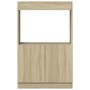Aparador alto madera ingeniería roble Sonoma 63x33x100 cm by , Bookcases and shelves - Ref: Foro24-855099, Price: 57,00 €, Di...