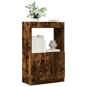 Aparador de madera de ingeniería roble ahumado 63x33x100 c von , Bücherregale und Regale - Ref: Foro24-855101, Preis: 56,65 €...