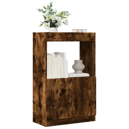 Aparador de madera de ingeniería roble ahumado 63x33x100 c von , Bücherregale und Regale - Ref: Foro24-855101, Preis: 55,96 €...