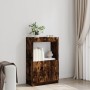 Aparador de madera de ingeniería roble ahumado 63x33x100 c by , Bookcases and shelves - Ref: Foro24-855101, Price: 56,65 €, D...