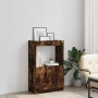 Aparador de madera de ingeniería roble ahumado 63x33x100 c by , Bookcases and shelves - Ref: Foro24-855101, Price: 56,65 €, D...