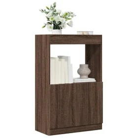 Aparador de madera de ingeniería marrón roble 63x33x100 cm by , Bookcases and shelves - Ref: Foro24-855103, Price: 57,44 €, D...
