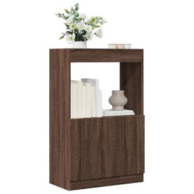 Aparador de madera de ingeniería marrón roble 63x33x100 cm von , Bücherregale und Regale - Ref: Foro24-855103, Preis: 58,50 €...