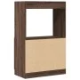 Aparador de madera de ingeniería marrón roble 63x33x100 cm de , Librerías y estanterías - Ref: Foro24-855103, Precio: 57,92 €...