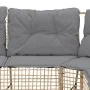 Sofá de jardín forma de L con cojines y taburete ratán PE beige by , Outdoor sofas - Ref: Foro24-365897, Price: 351,26 €, Dis...