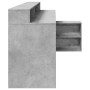 Escritorio con LED madera ingeniería gris hormigón 200x104x91cm by , Desks - Ref: Foro24-3309468, Price: 190,30 €, Discount: %