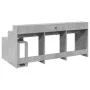 Escritorio con LED madera ingeniería gris hormigón 200x104x91cm von , Schreibtische - Ref: Foro24-3309468, Preis: 187,50 €, R...