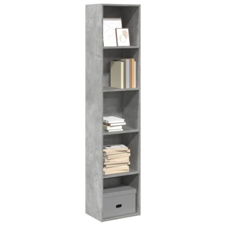 Estantería de madera de ingeniería gris hormigón 40x30x189 cm von , Bücherregale und Regale - Ref: Foro24-857888, Preis: 58,6...