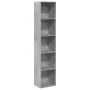 Estantería de madera de ingeniería gris hormigón 40x30x189 cm de , Librerías y estanterías - Ref: Foro24-857888, Precio: 57,8...