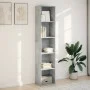 Estantería de madera de ingeniería gris hormigón 40x30x189 cm de , Librerías y estanterías - Ref: Foro24-857888, Precio: 57,8...