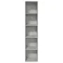 Estantería de madera de ingeniería gris hormigón 40x30x189 cm de , Librerías y estanterías - Ref: Foro24-857888, Precio: 57,8...