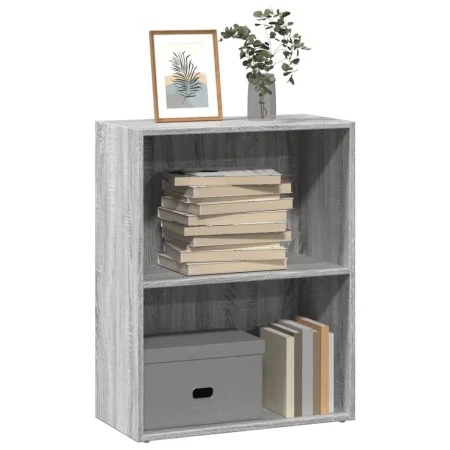 Estantería de madera de ingeniería gris Sonoma 60x30x77 cm by , Bookcases and shelves - Ref: Foro24-857895, Price: 35,05 €, D...