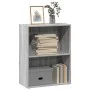 Estantería de madera de ingeniería gris Sonoma 60x30x77 cm by , Bookcases and shelves - Ref: Foro24-857895, Price: 35,05 €, D...