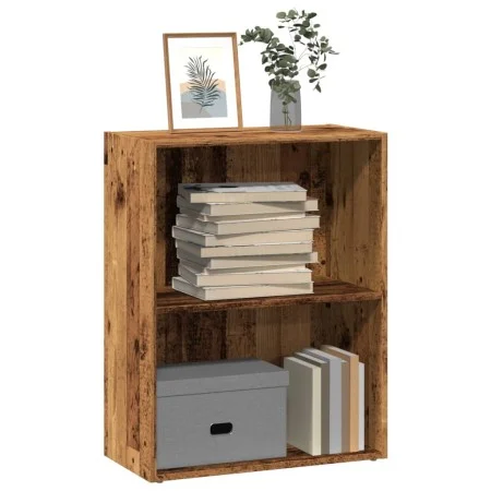 Estantería madera de ingeniería color envejecido 60x30x77 cm de , Librerías y estanterías - Ref: Foro24-857897, Precio: 34,52...