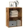 Estantería madera de ingeniería color envejecido 60x30x77 cm de , Librerías y estanterías - Ref: Foro24-857897, Precio: 34,52...