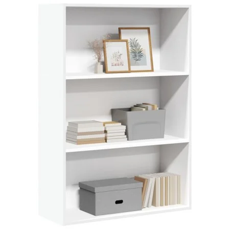 Engineered wood white shelf 80x30x114 cm by , Bookcases and shelves - Ref: Foro24-857931, Price: 53,88 €, Discount: %