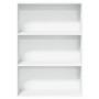 Weißes Regal aus Holzwerkstoff 80x30x114 cm von , Bücherregale und Regale - Ref: Foro24-857931, Preis: 55,88 €, Rabatt: %